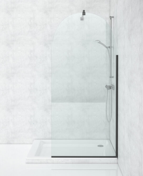 Shower Arch 900X2000 Black Trim 01