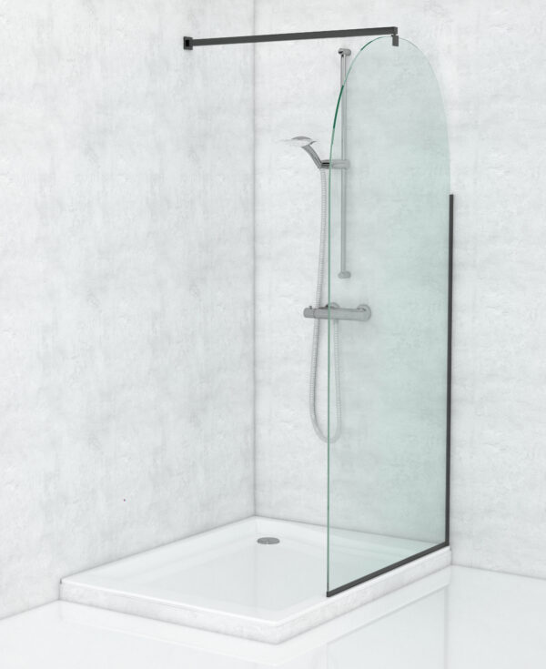 Shower Arch 900X2000 Black Trim 01