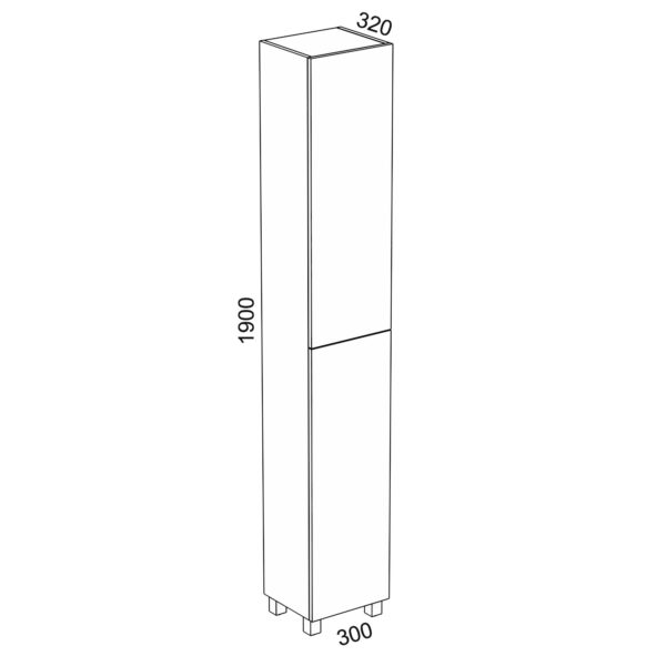 White TallBoy1800 FS