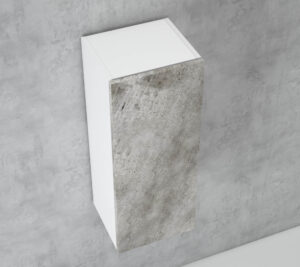 White Natural Concrete TallBoy 750 WH