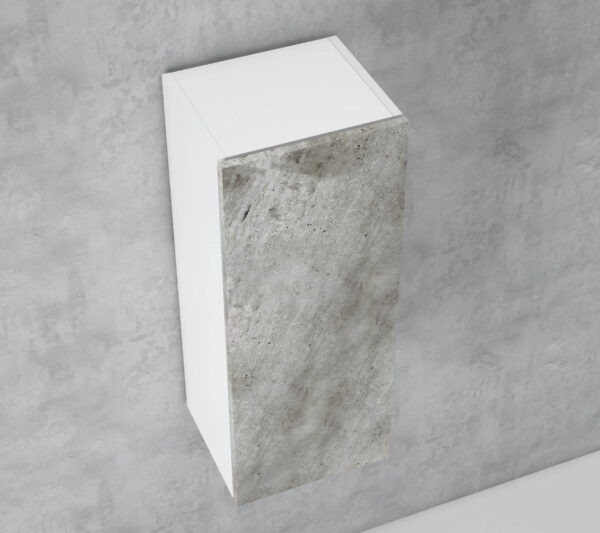 White Natural Concrete TallBoy 750 WH