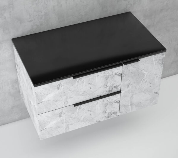 Bianco Stucco & Black Top 900 WH
