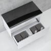 White Gloss & Black Top 900 WH