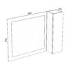 Med Mirror With Side Storage