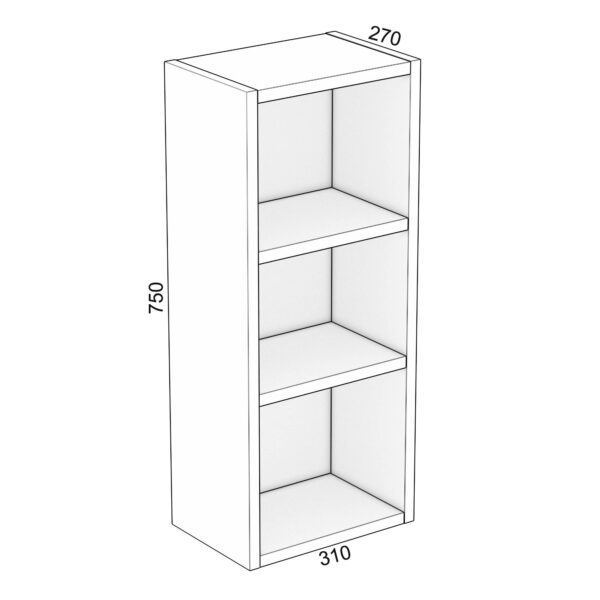 Small Boy Open Storage WHT